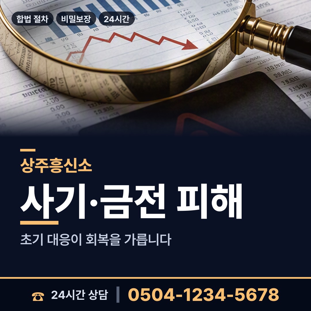 상주 낙동면 사기범찾기 상담 안내